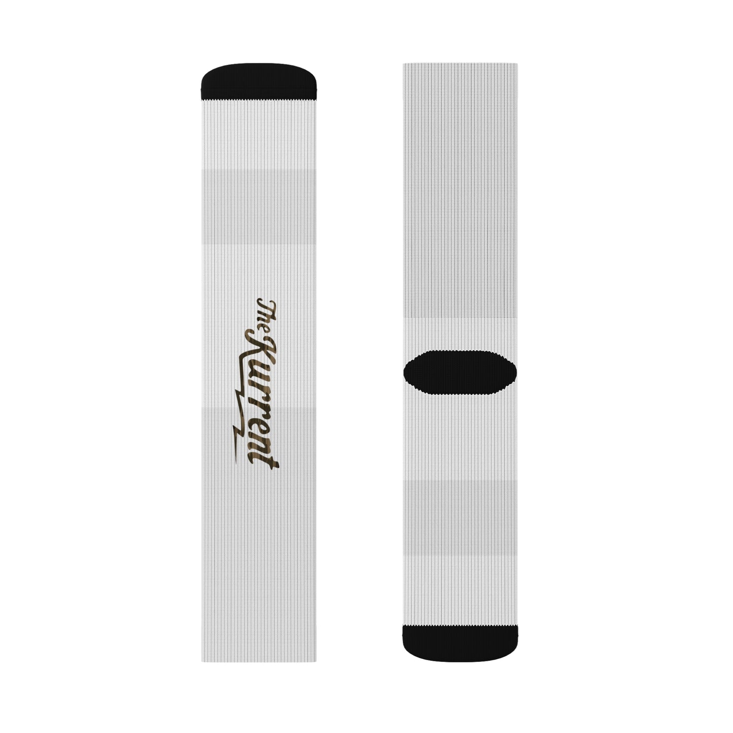 The Kurrent Camo Logo Socks | White Edition by The Kurrent Supply