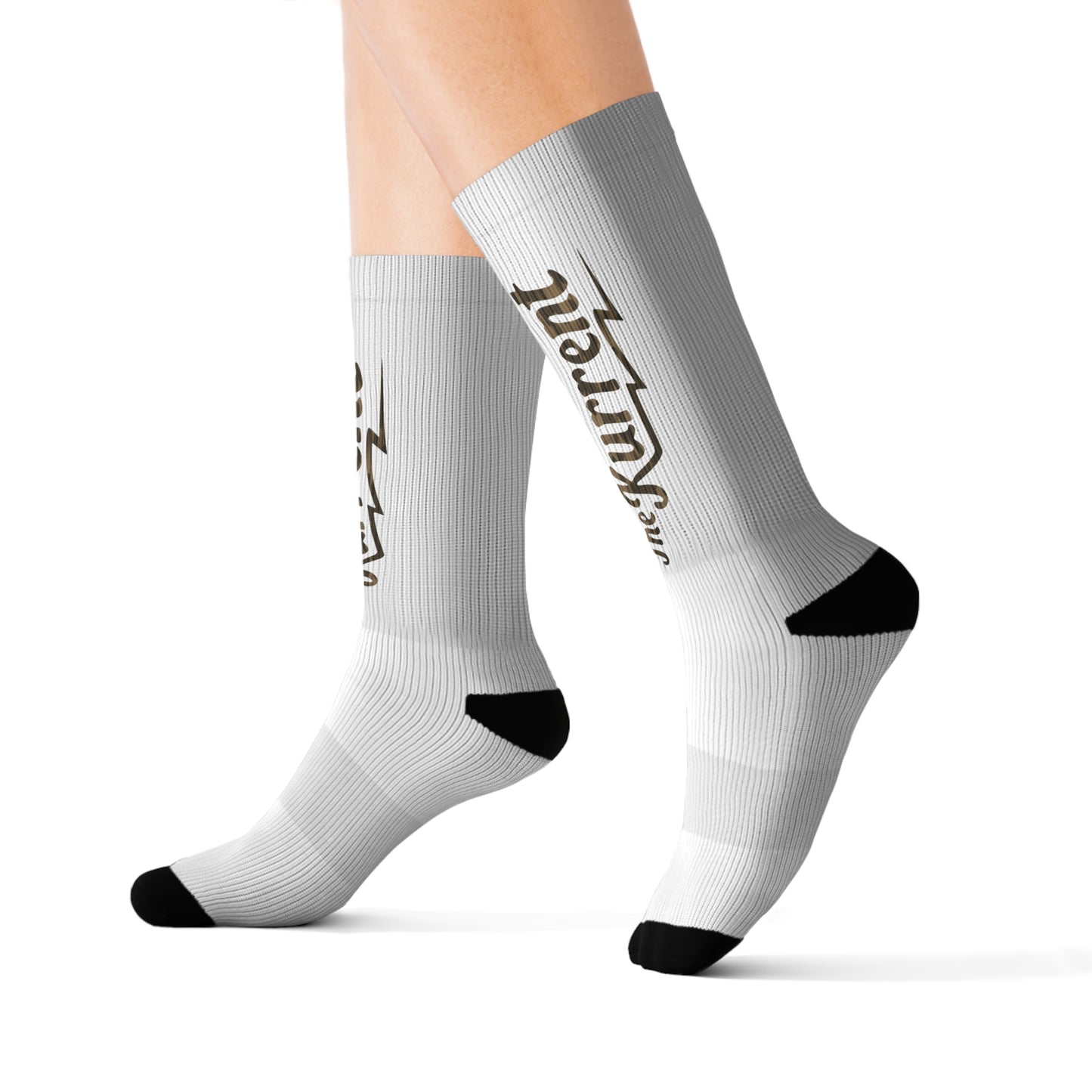 The Kurrent Camo Logo Socks | White Edition by The Kurrent Supply