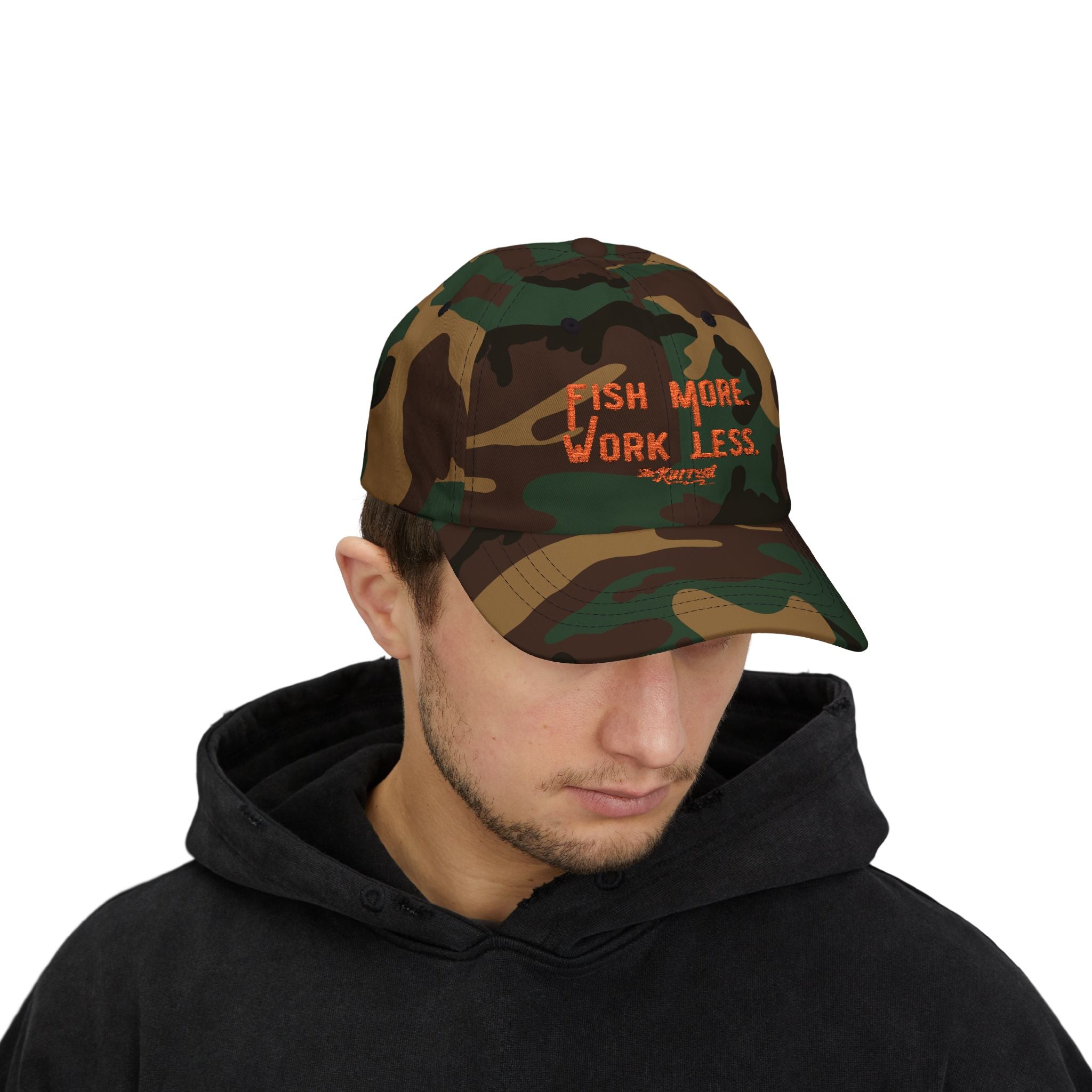 Fish More. Work Less. | Dad Cap by The Kurrent Supply