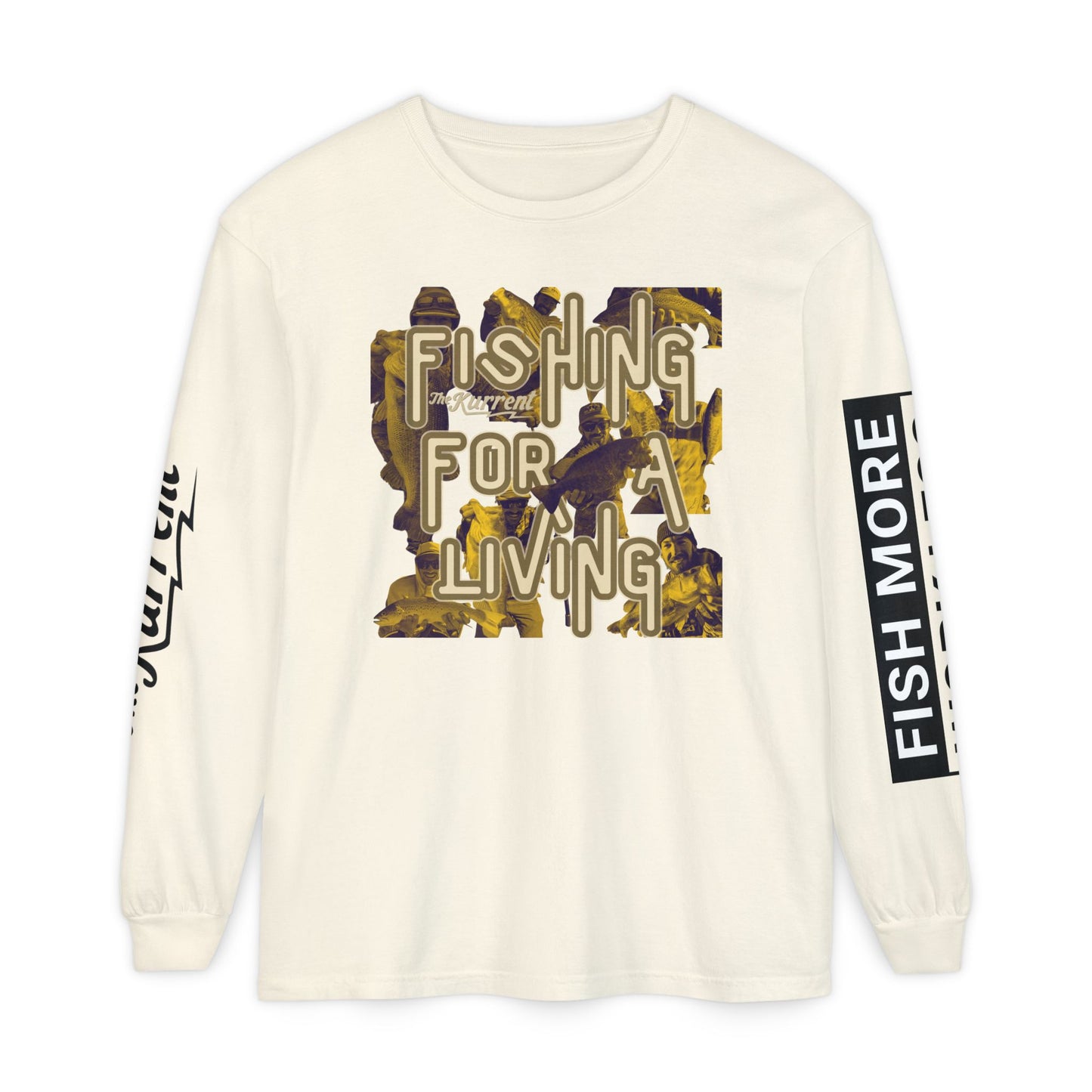 Fish More. Work Less. x Fishing for a Living | Long Sleeve Tee by The Kurrent Supply