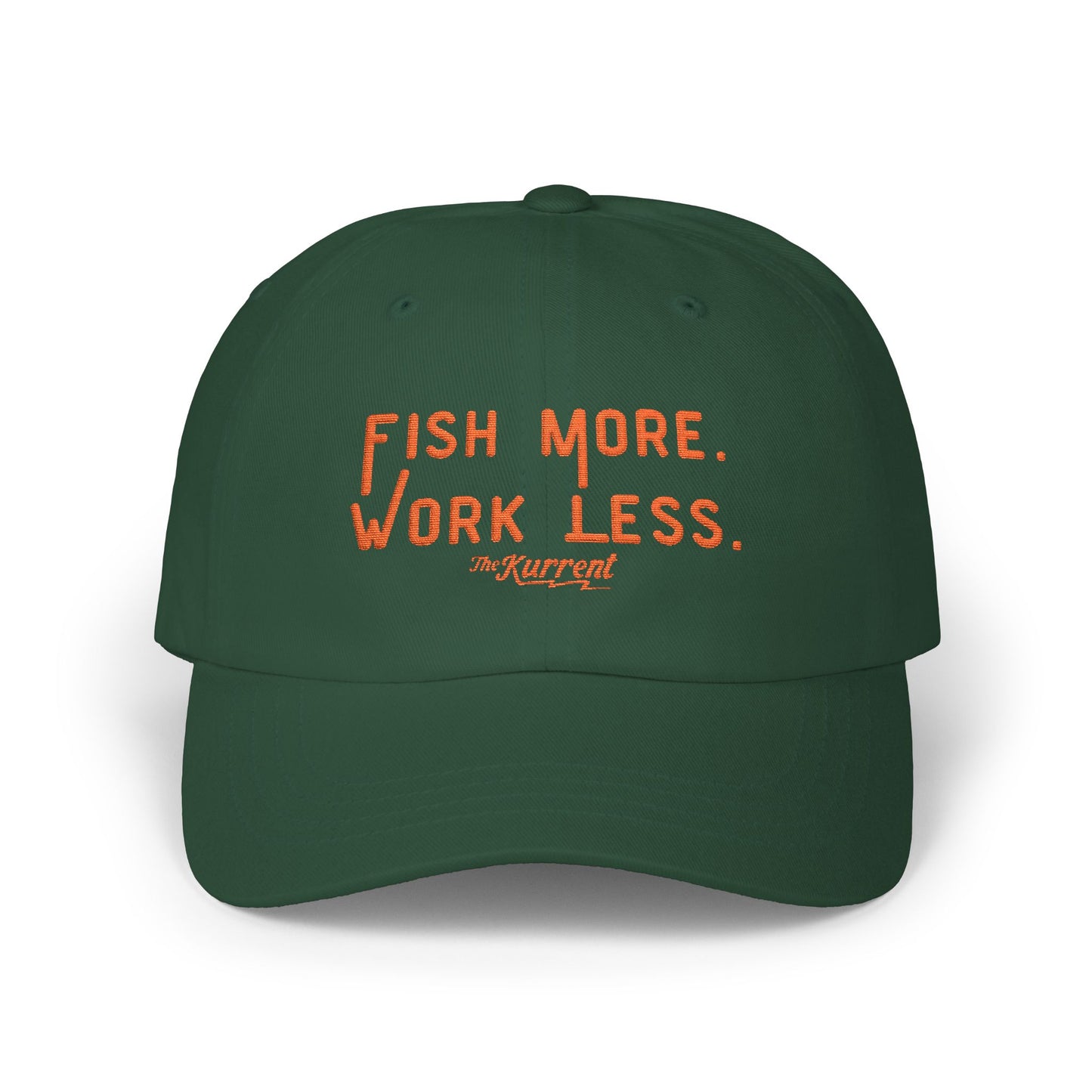 Fish More. Work Less. | Dad Cap by The Kurrent Supply