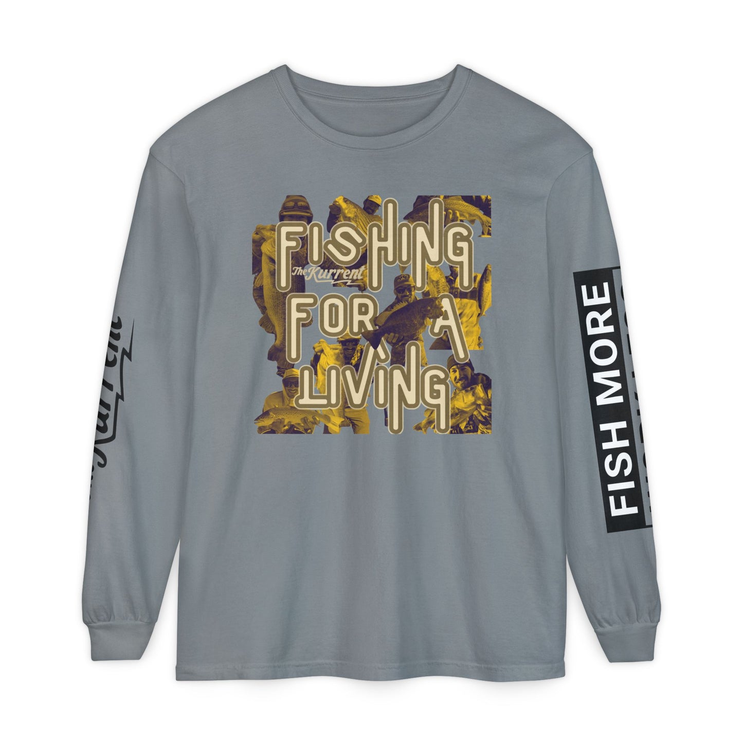 Fish More. Work Less. x Fishing for a Living | Long Sleeve Tee by The Kurrent Supply