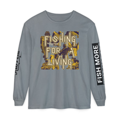 Fish More. Work Less. x Fishing for a Living | Long Sleeve Tee by The Kurrent Supply