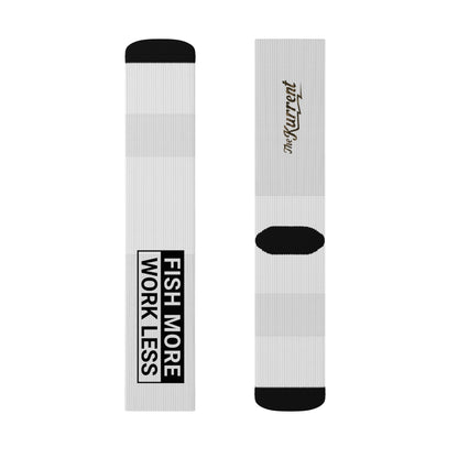 Fish More. Work Less. | Crew Socks by The Kurrent Supply