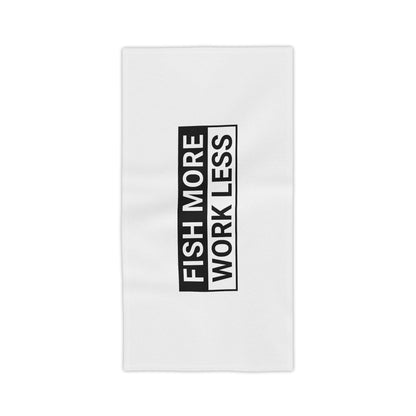 Fish More. Work Less. | Beach & Boat Towel by The Kurrent Supply
