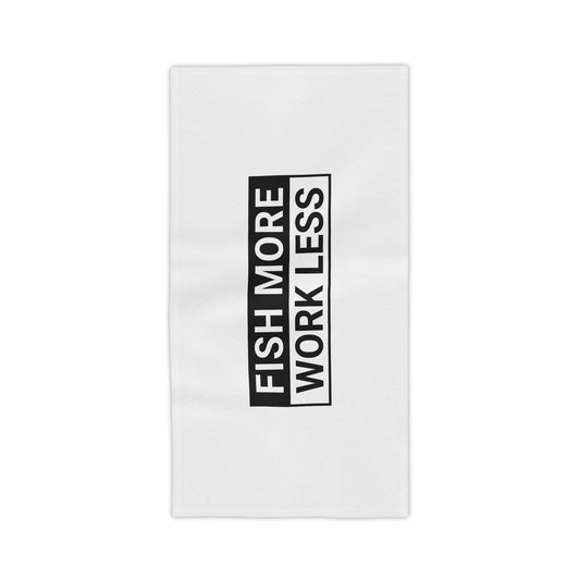 Fish More. Work Less. | Beach & Boat Towel by The Kurrent Supply