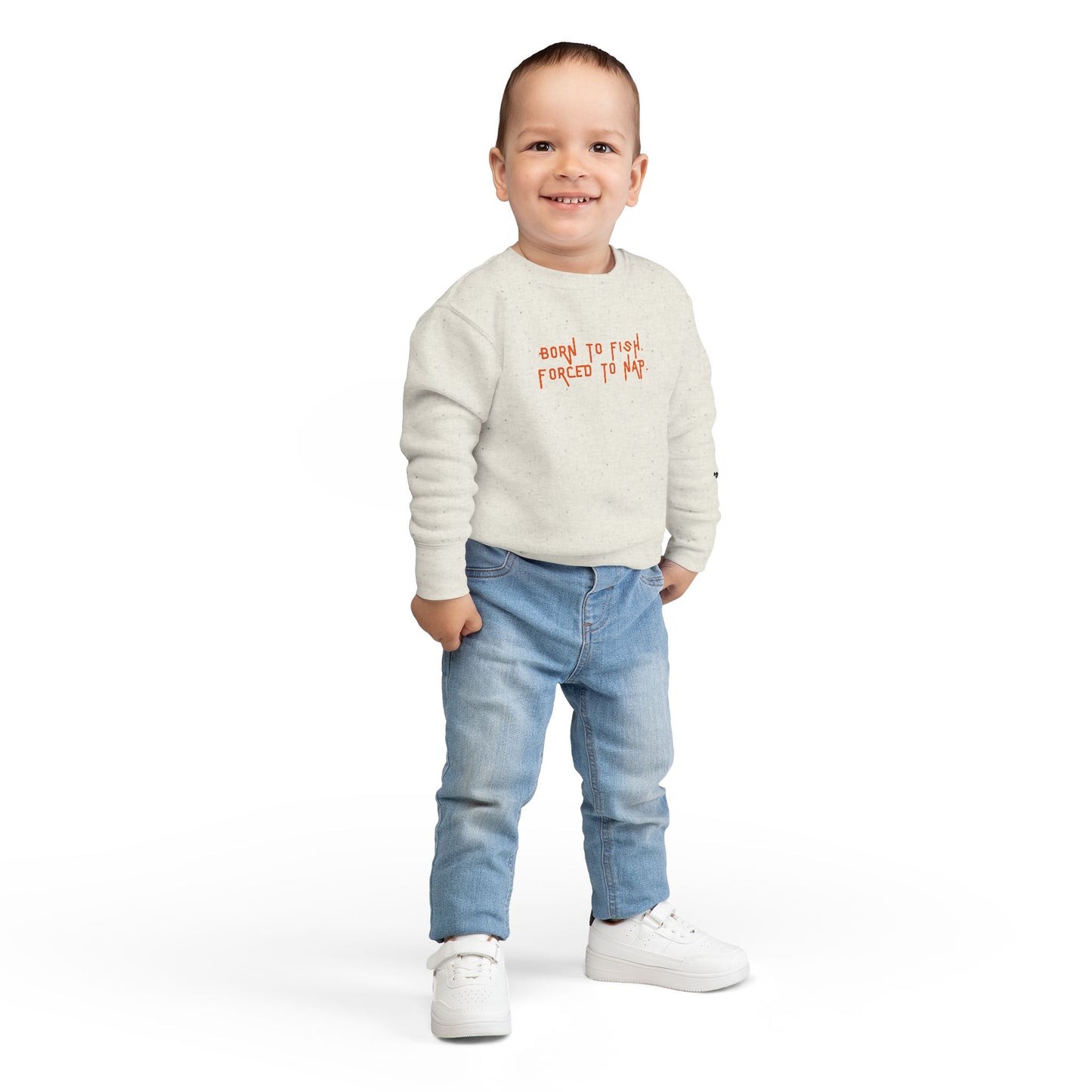 Born to Fish, Forced to Nap | Toddler Sweatshirt by The Kurrent Supply