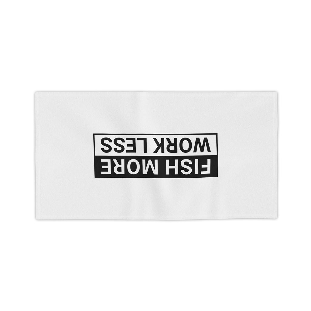Fish More. Work Less. | Beach & Boat Towel by The Kurrent Supply