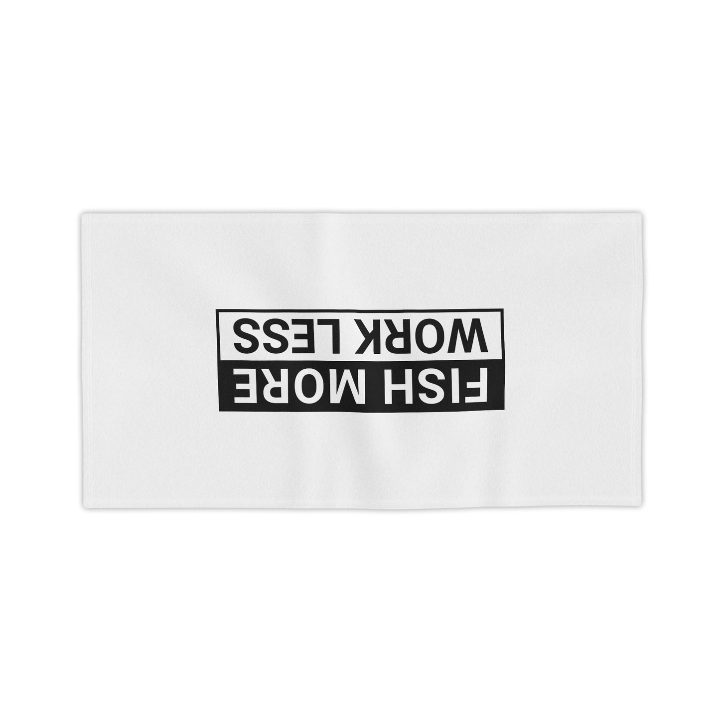 Fish More. Work Less. | Beach & Boat Towel by The Kurrent Supply