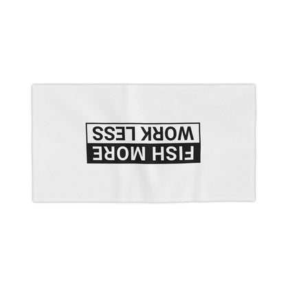 Fish More. Work Less. | Beach & Boat Towel by The Kurrent Supply