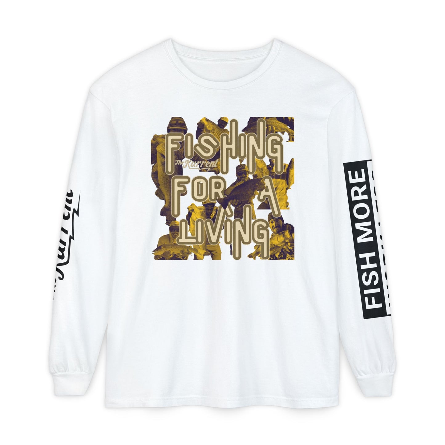 Fish More. Work Less. x Fishing for a Living | Long Sleeve Tee by The Kurrent Supply