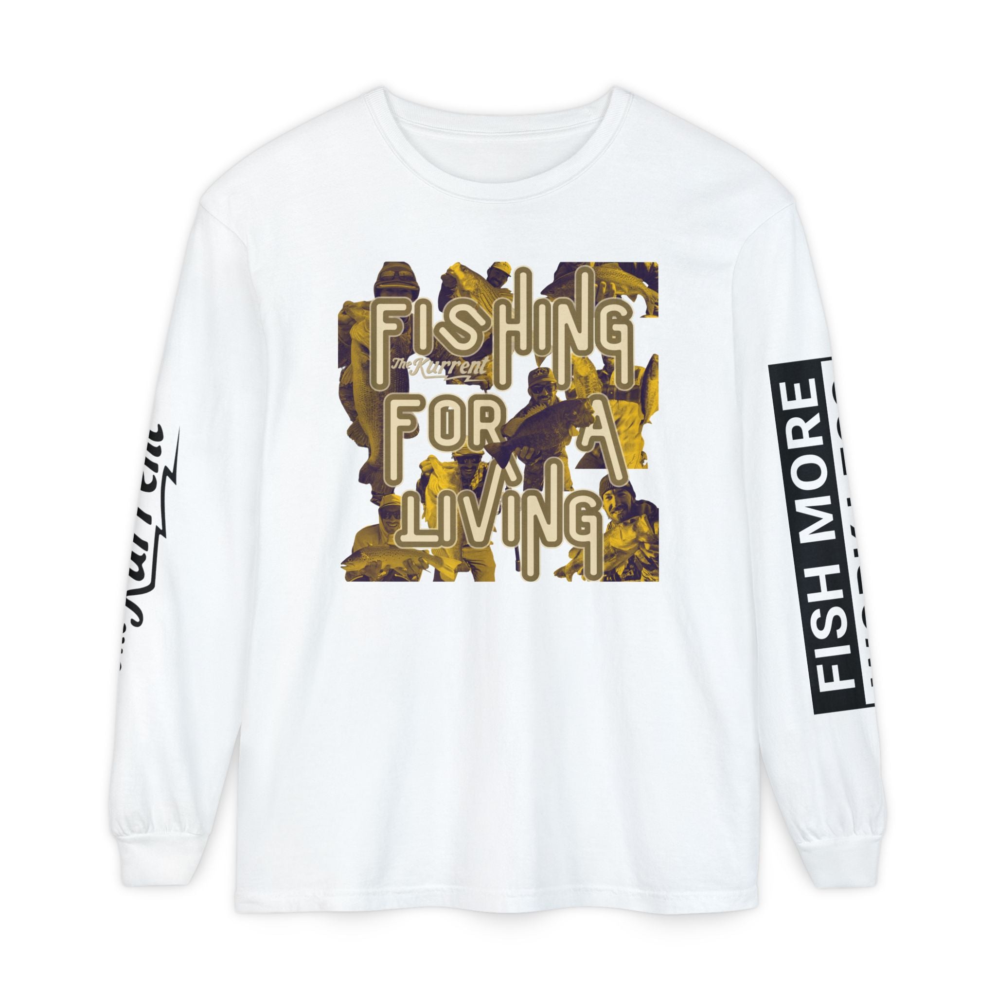 Fish More. Work Less. x Fishing for a Living | Long Sleeve Tee by The Kurrent Supply