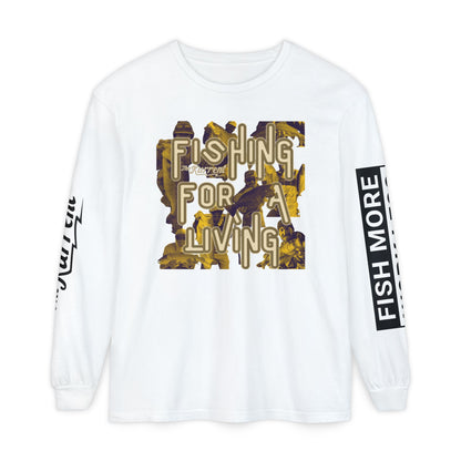 Fish More. Work Less. x Fishing for a Living | Long Sleeve Tee by The Kurrent Supply