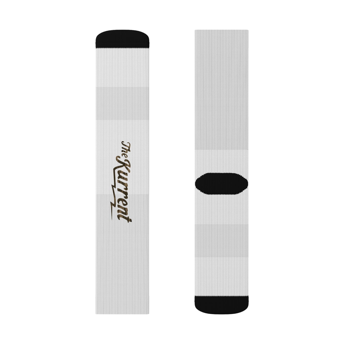The Kurrent Camo Logo Socks | White Edition by The Kurrent Supply