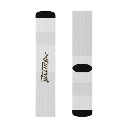 The Kurrent Camo Logo Socks | White Edition by The Kurrent Supply