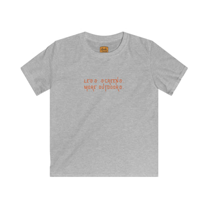 Less Screens. More Outdoors. | Kids Tee by The Kurrent Supply