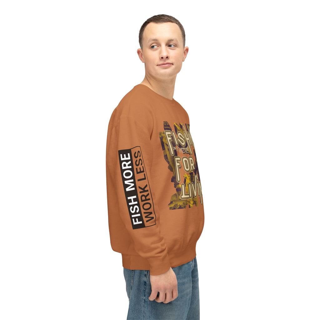 Fish More. Work Less. x Fishing for a Living | Lightweight Crewneck by The Kurrent Supply