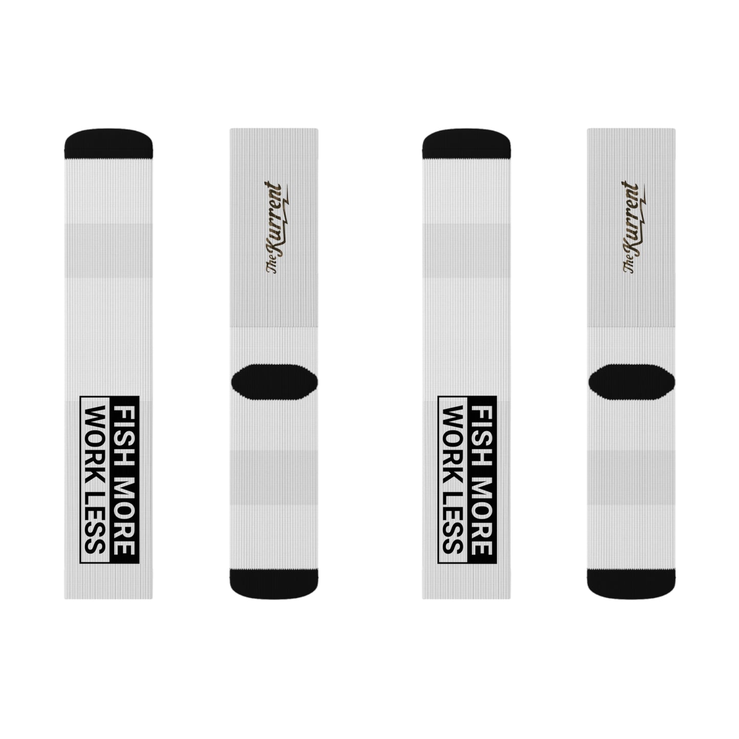 Fish More. Work Less. | Crew Socks by The Kurrent Supply