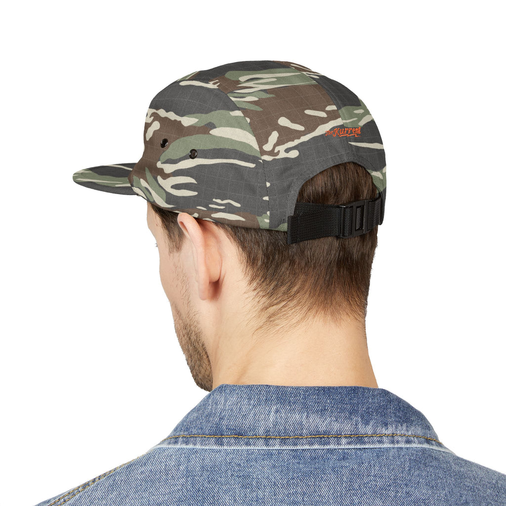 Fish More. Work Less. | Embroidered 5-Panel Cap by The Kurrent Supply