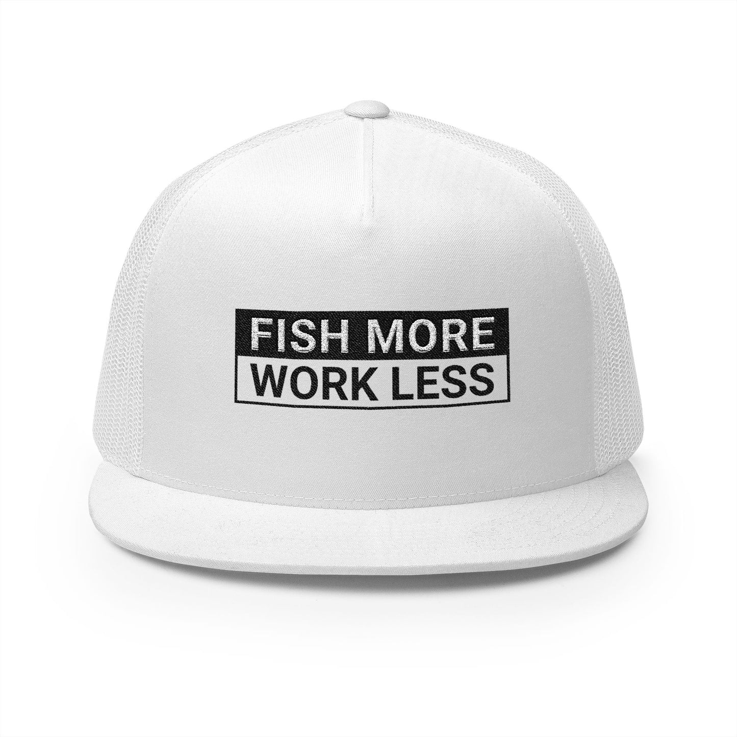 Fish More. Work Less. | 5-Panel Trucker Cap by The Kurrent Supply