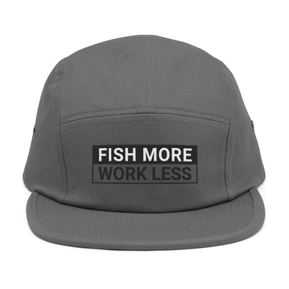 Fish More. Work Less. (Skate Ain't a Crime) | 5-Panel Cap by The Kurrent Supply