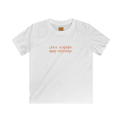 Less Screens. More Outdoors. | Kids Tee by The Kurrent Supply
