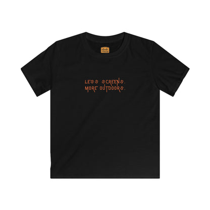 Less Screens. More Outdoors. | Kids Tee by The Kurrent Supply