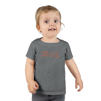 Born to Fish, Forced to Nap | Toddler Tee by The Kurrent Supply