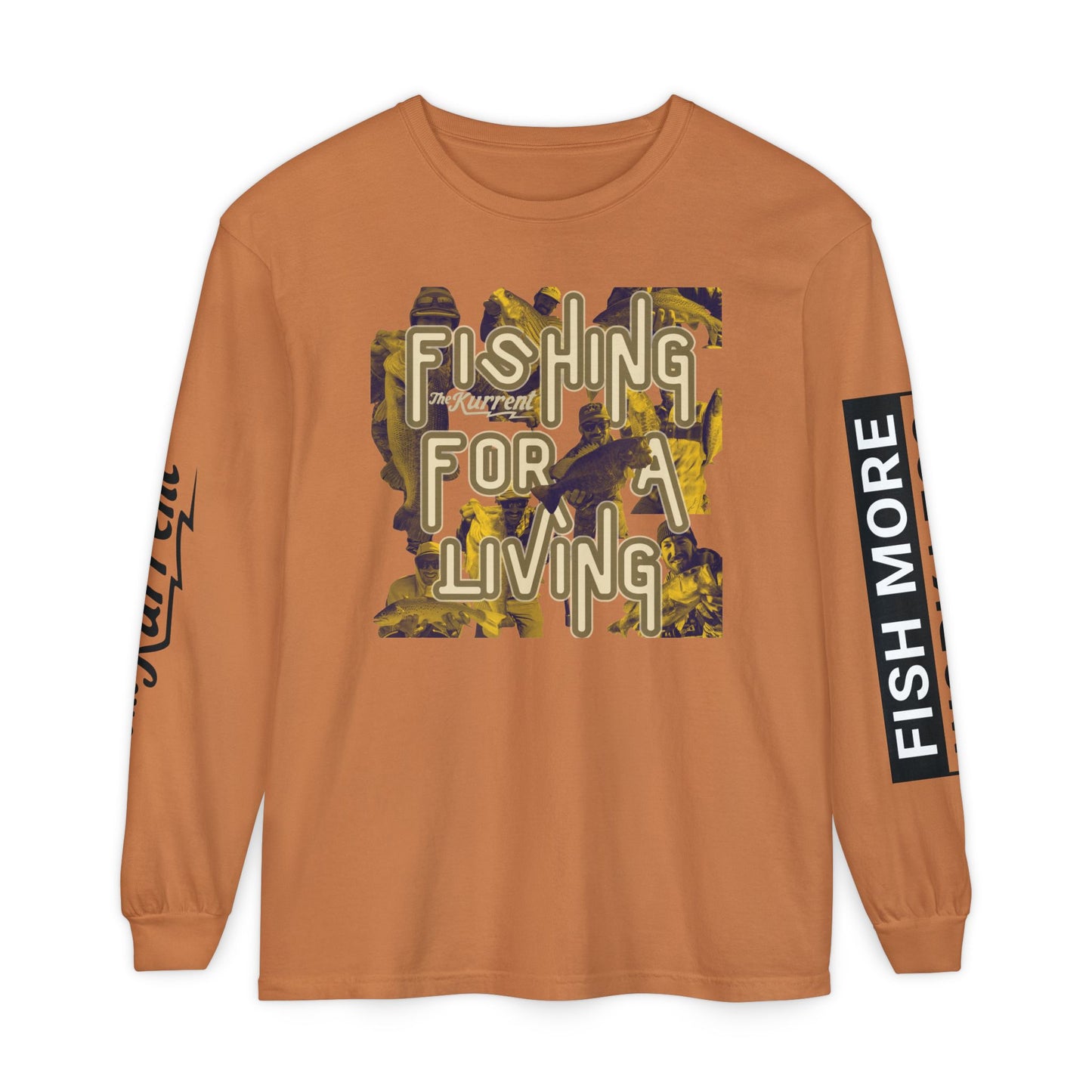 Fish More. Work Less. x Fishing for a Living | Long Sleeve Tee by The Kurrent Supply