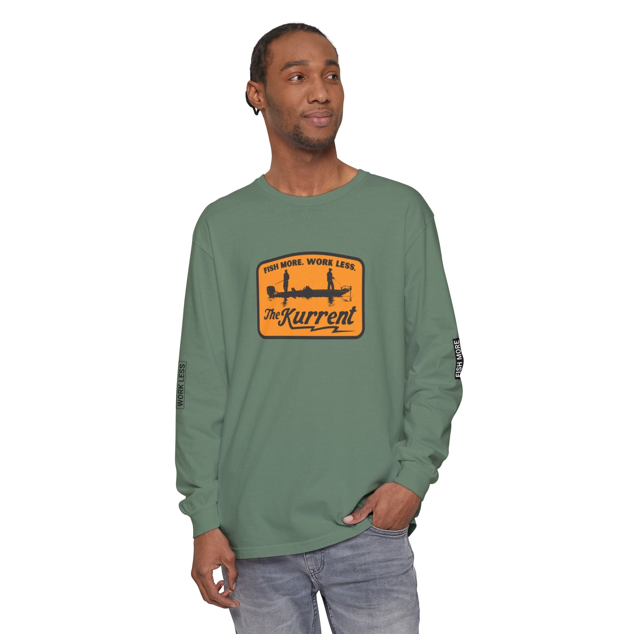 Fish More. Work Less. | Vintage Long Sleeve Bassin Edition by The Kurrent Supply