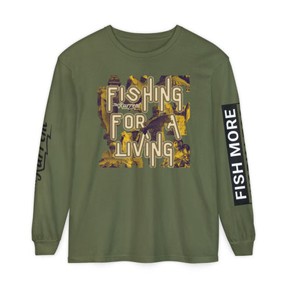 Fish More. Work Less. x Fishing for a Living | Long Sleeve Tee by The Kurrent Supply