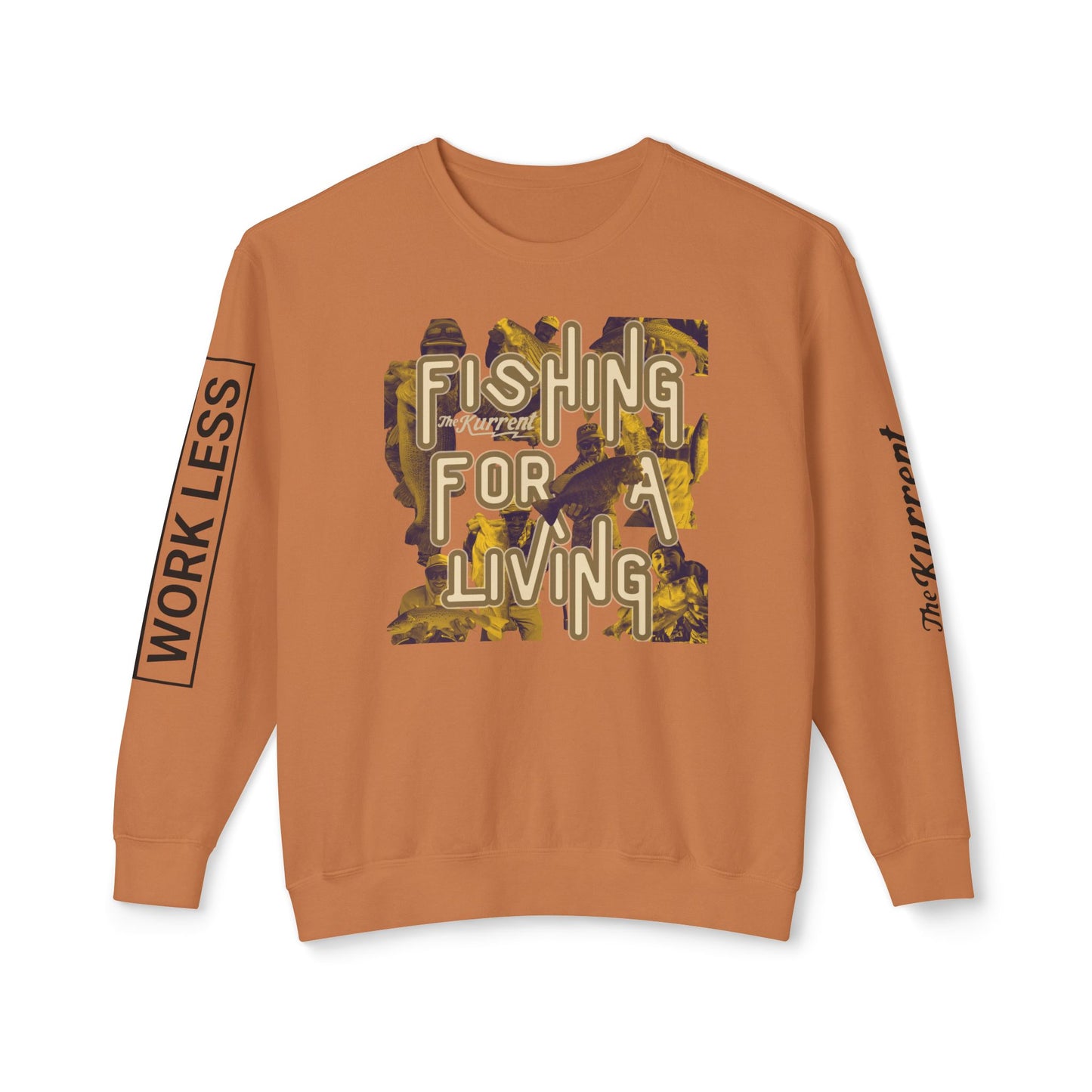 Fish More. Work Less. x Fishing for a Living | Lightweight Crewneck by The Kurrent Supply