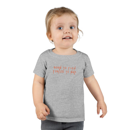 Born to Fish, Forced to Nap | Toddler Tee by The Kurrent Supply