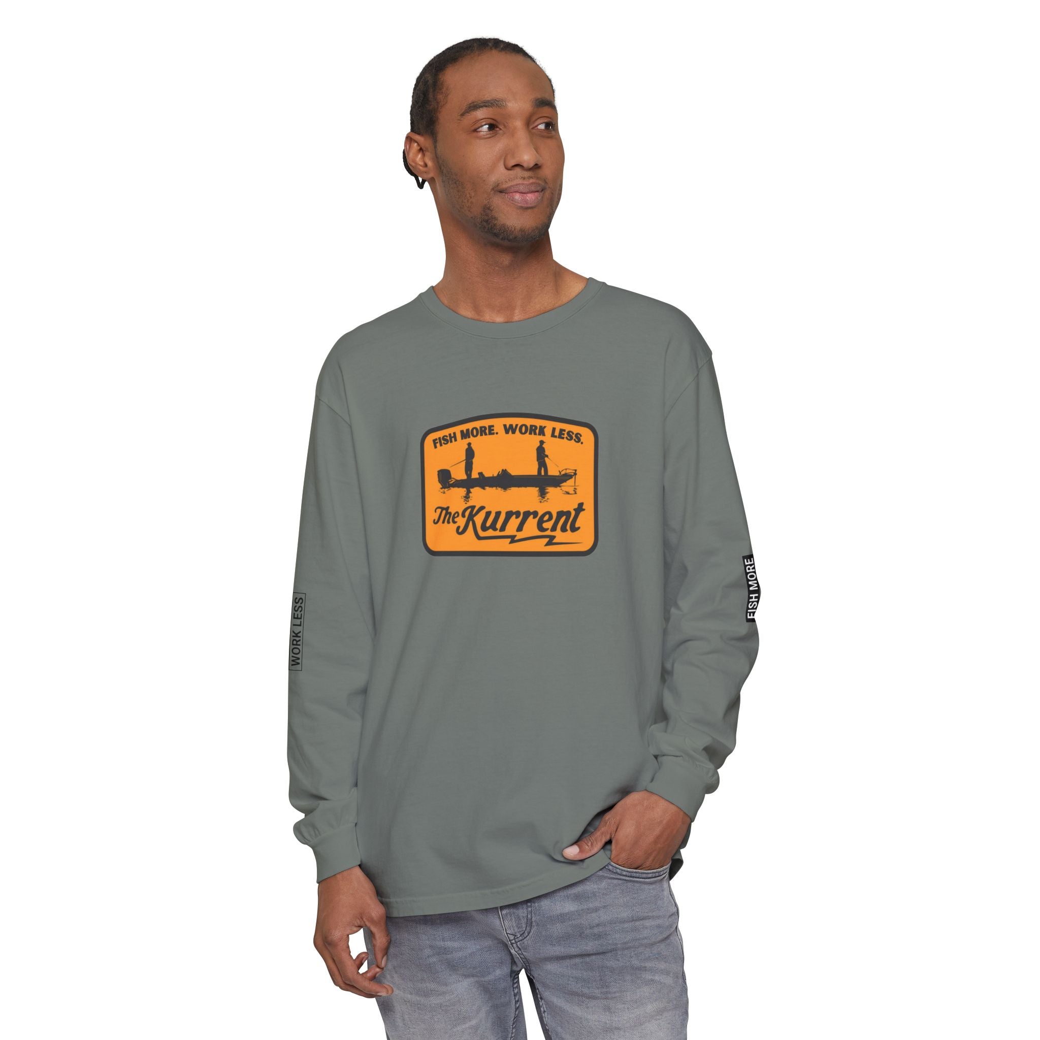 Fish More. Work Less. | Vintage Long Sleeve Bassin Edition by The Kurrent Supply