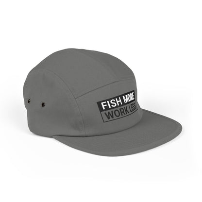 Fish More. Work Less. (Skate Ain't a Crime) | 5-Panel Cap by The Kurrent Supply