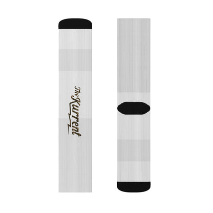 The Kurrent Camo Logo Socks | White Edition by The Kurrent Supply