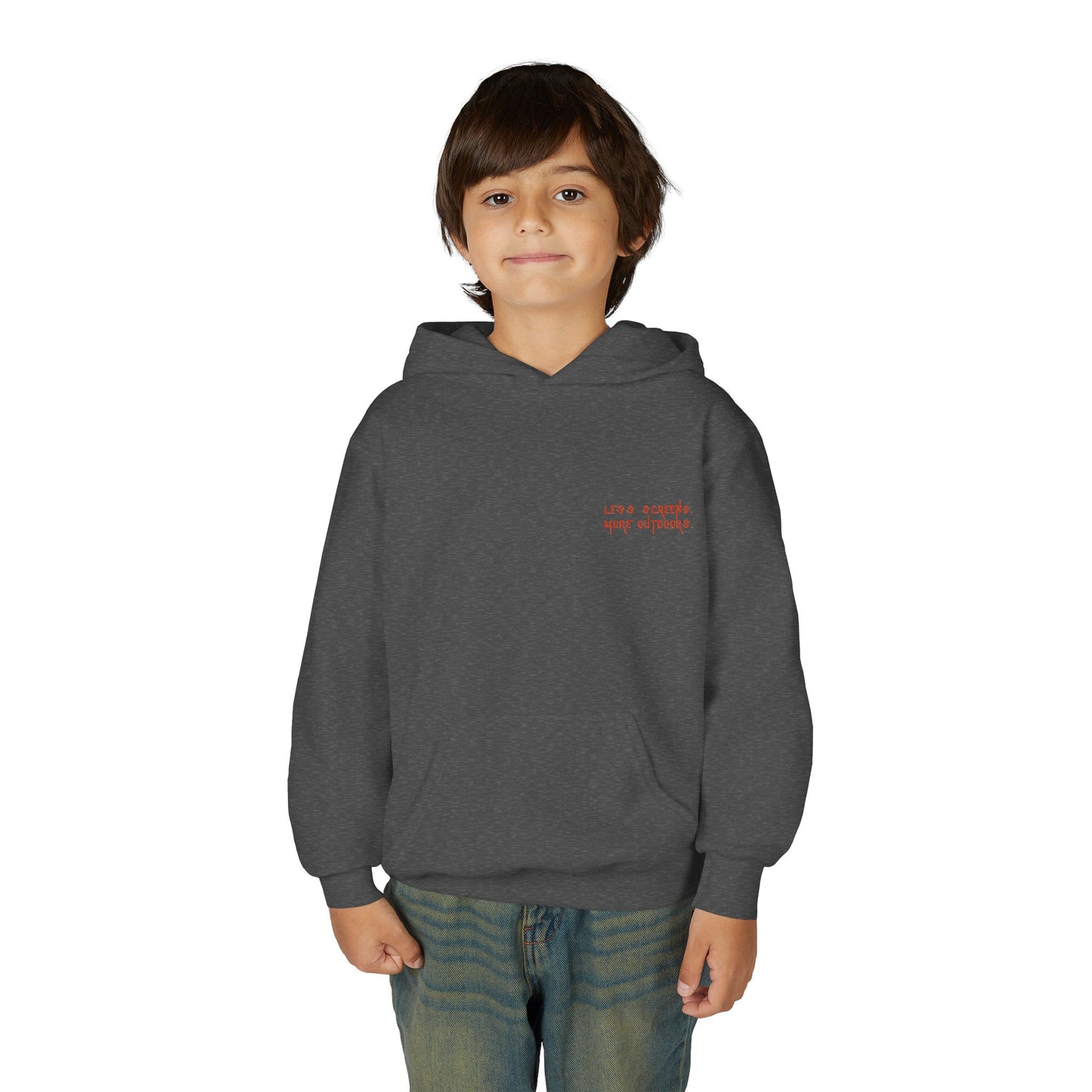 Less Screens. More Outdoors. | Youth Hoodie by The Kurrent Supply