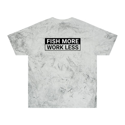 Fish More. Work Less. | Color Blast Tee by The Kurrent Supply