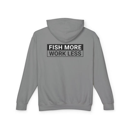 Fish More. Work Less. | Skateboarding Is Not a Crime Hoodie by The Kurrent Supply