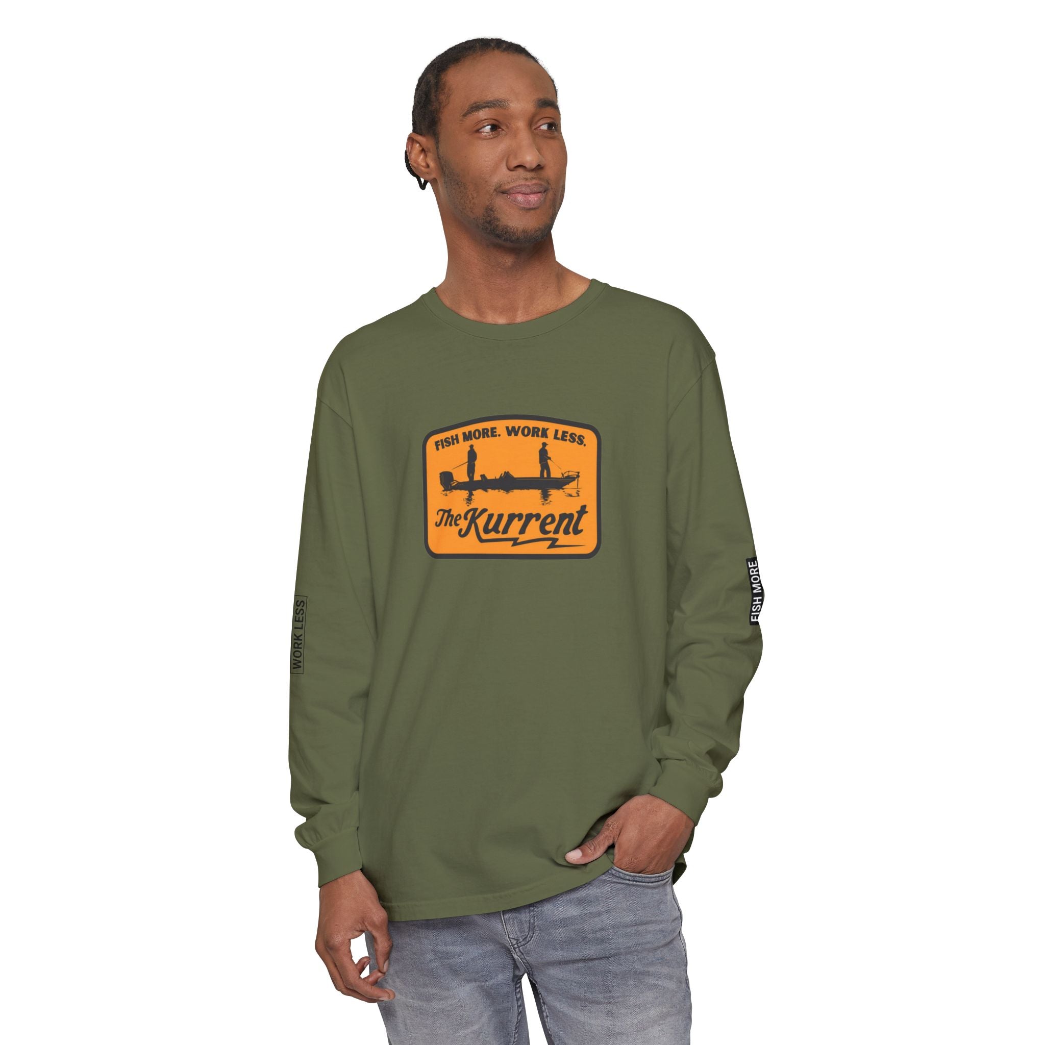 Fish More. Work Less. | Vintage Long Sleeve Bassin Edition by The Kurrent Supply