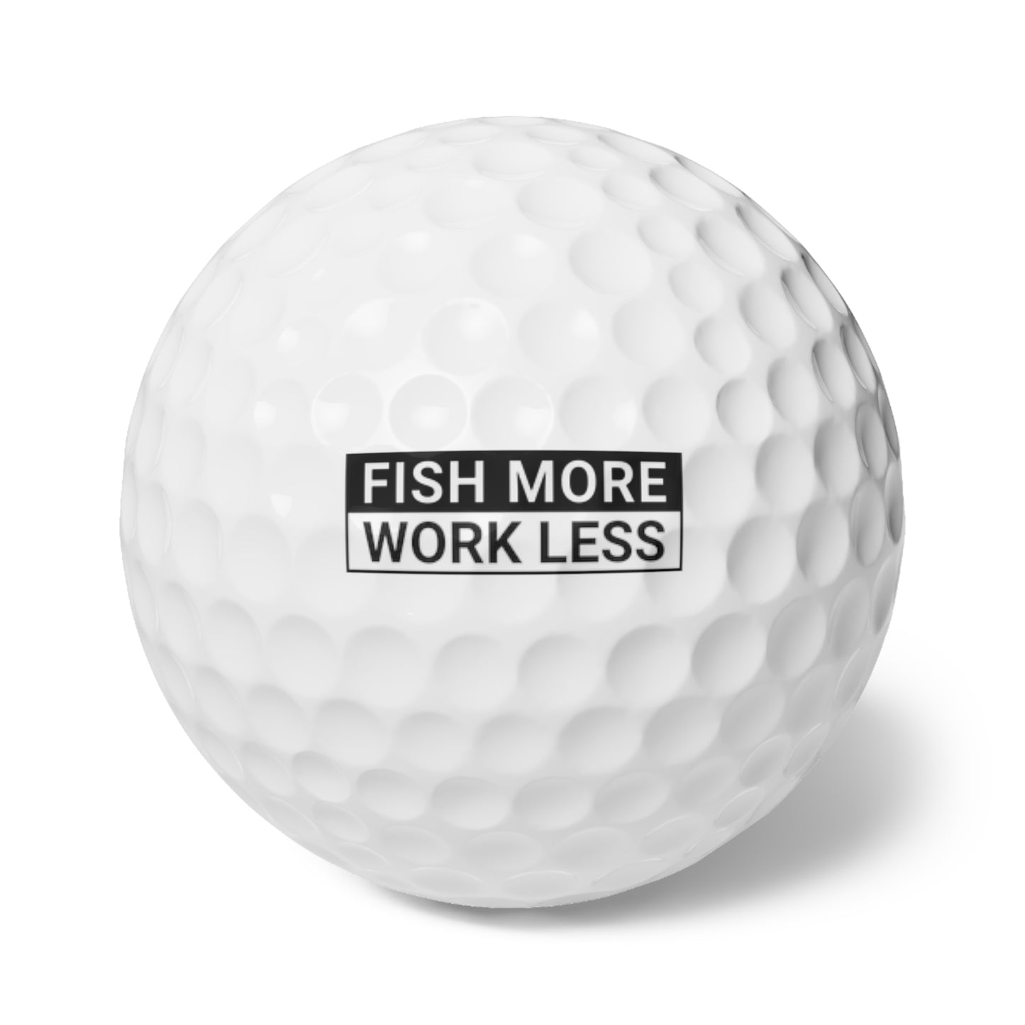 Fish More. Work Less. | Golf Balls (6-Pack) by The Kurrent Supply