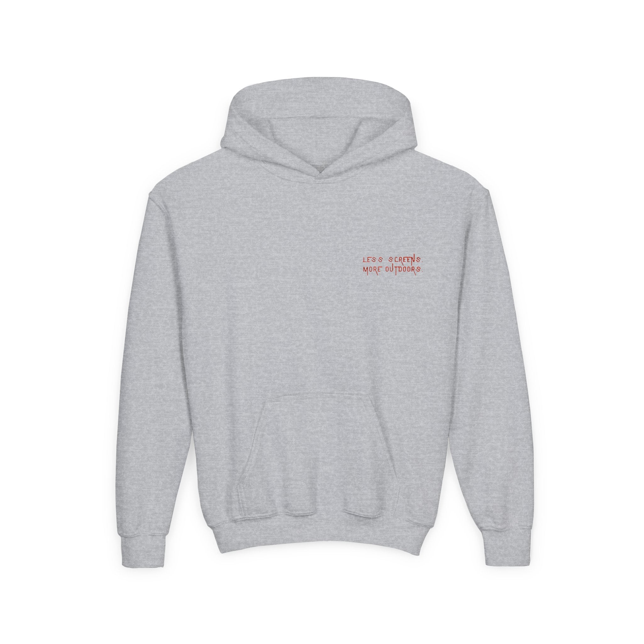 Less Screens. More Outdoors. | Youth Hoodie by The Kurrent Supply