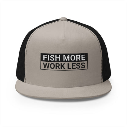 Fish More. Work Less. | 5-Panel Trucker Cap by The Kurrent Supply