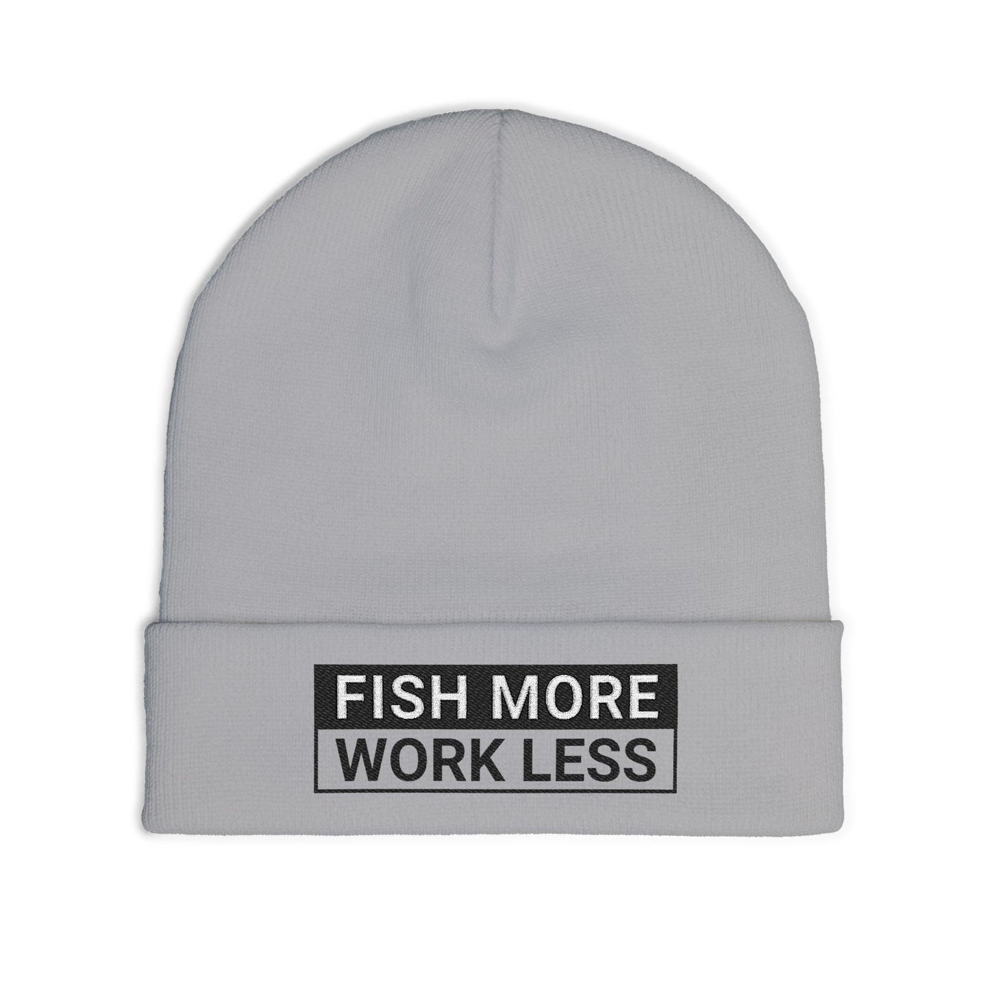 Fish More. Work Less. | (Skate Ain't A Crime) Knit Beanie by The Kurrent Supply