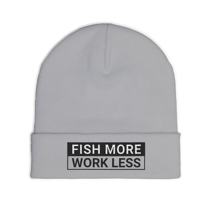 Fish More. Work Less. | (Skate Ain't A Crime) Knit Beanie by The Kurrent Supply