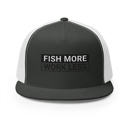 Fish More. Work Less. | 5-Panel Trucker Cap by The Kurrent Supply