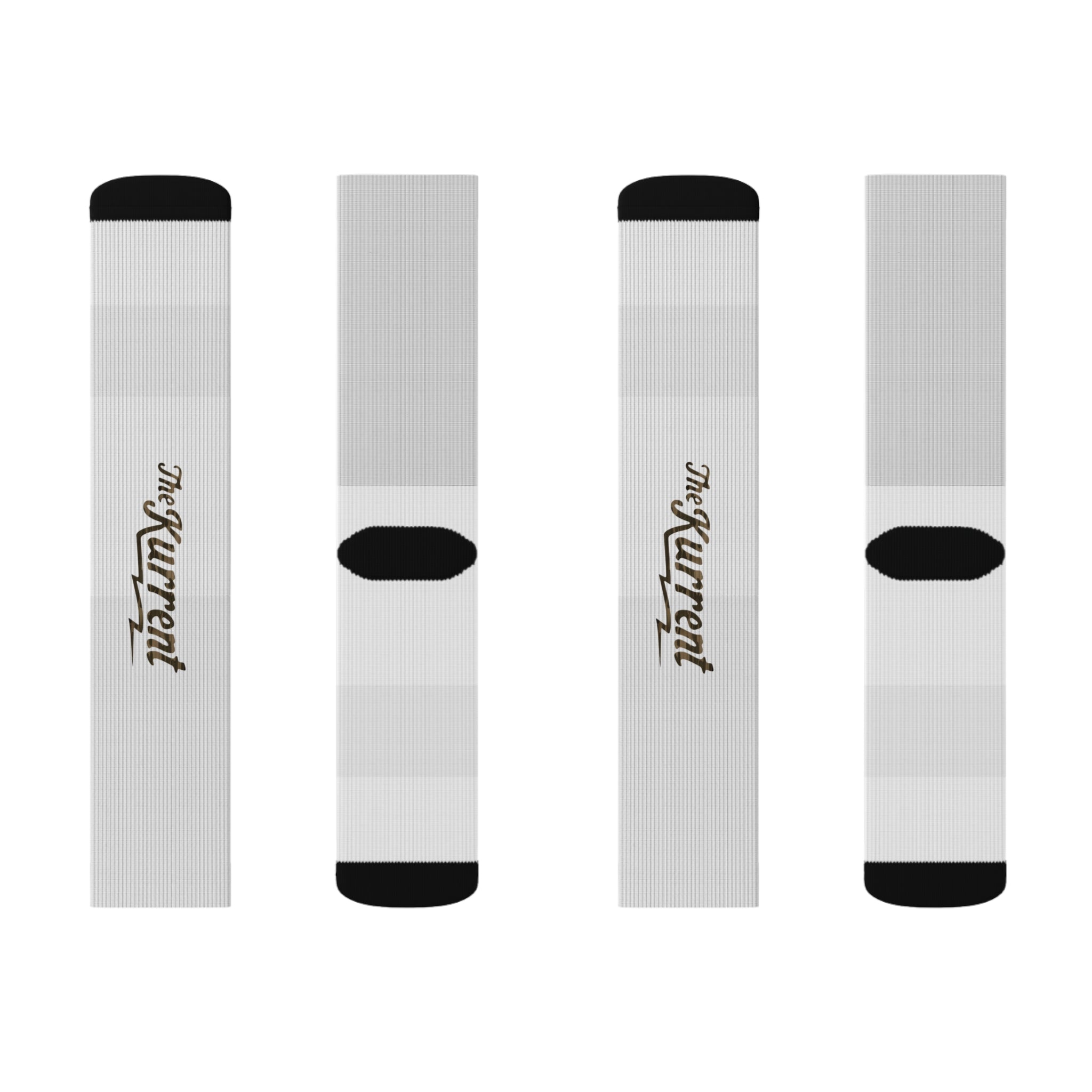 The Kurrent Camo Logo Socks | White Edition by The Kurrent Supply