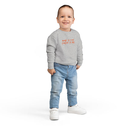 Born to Fish, Forced to Nap | Toddler Sweatshirt by The Kurrent Supply
