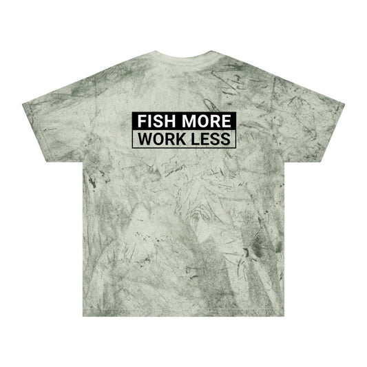 Fish More. Work Less. | Color Blast Tee by The Kurrent Supply