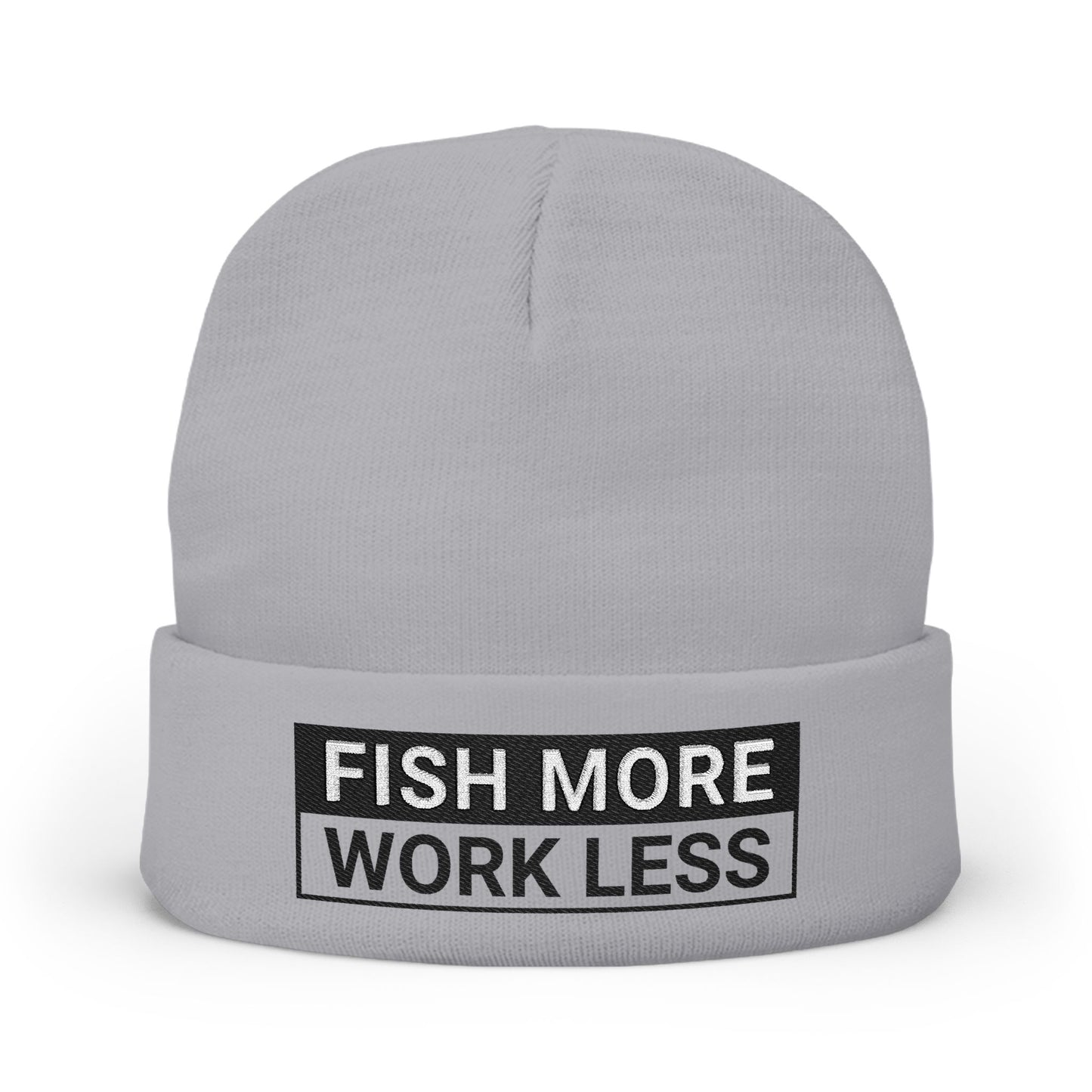 Fish More. Work Less. | (Skate Ain't A Crime) Knit Beanie by The Kurrent Supply